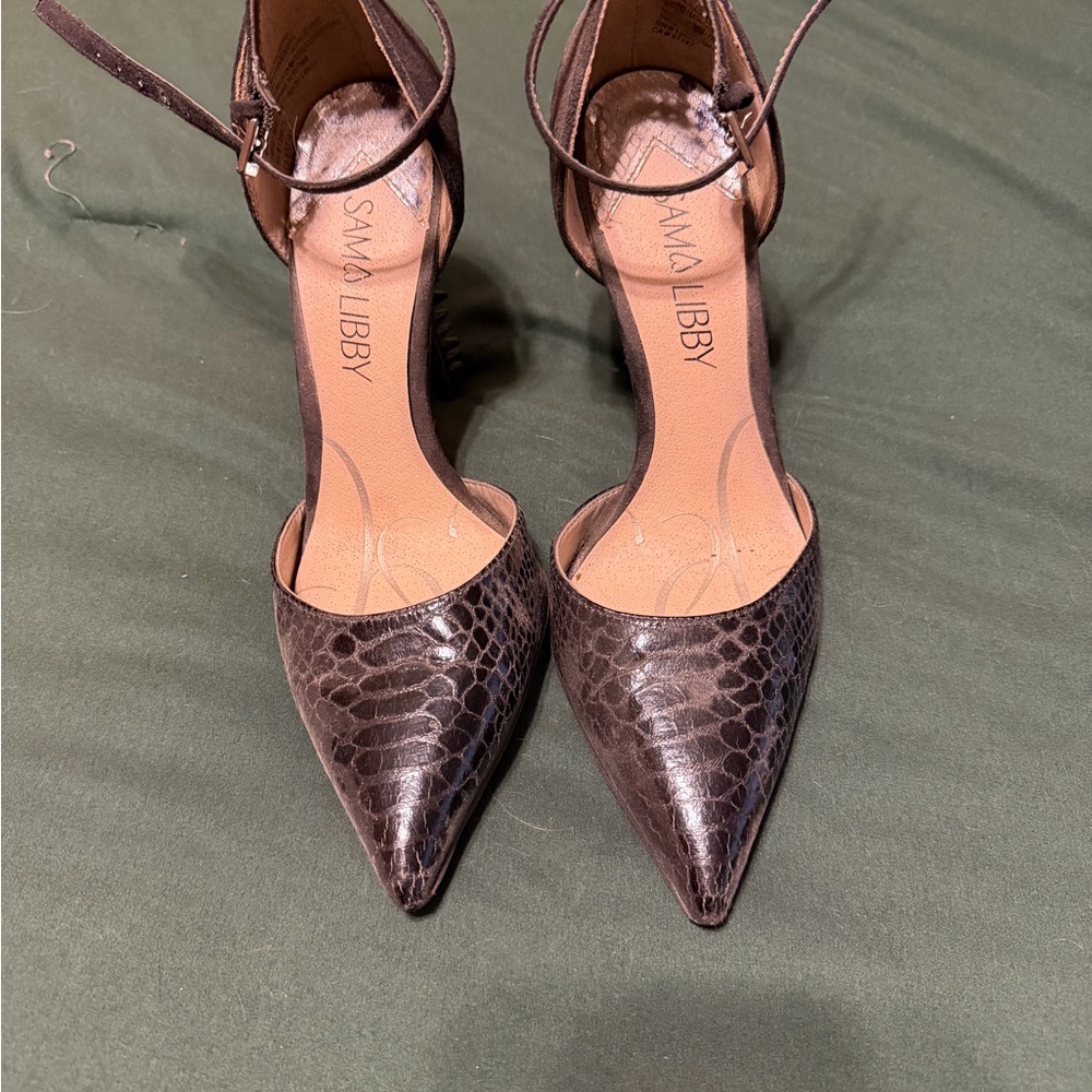 Sam & Libby Snakeskin Patterned Heels